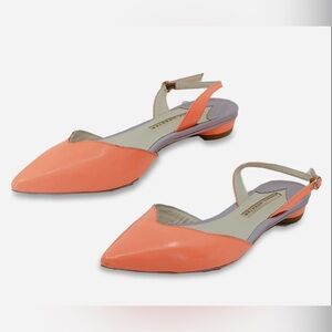 Sophia Webster Sling Back 36/5.5-6 Women’s Flats Beautiful Coral and Lavender
